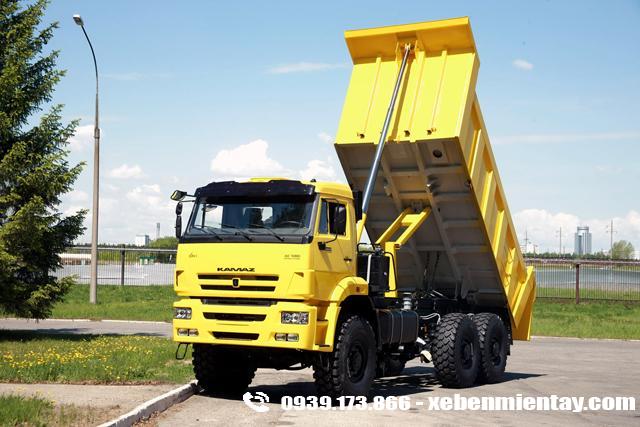 xe ben kamaz 6520 3 chân 20 tấn